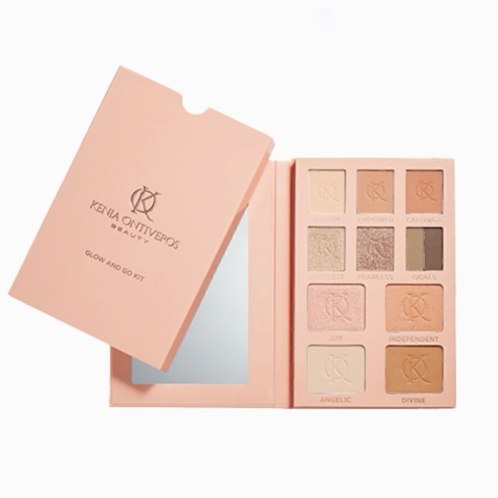 Kenia Ontiveros Beauty Glow and Go Kit Palette, New‎ in Box, Full Size, Vegan